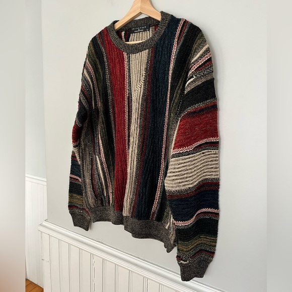 Vintage 90s Protege Collection Coogi Style Pullover Sweater, Size Large - Picture 2 of 11